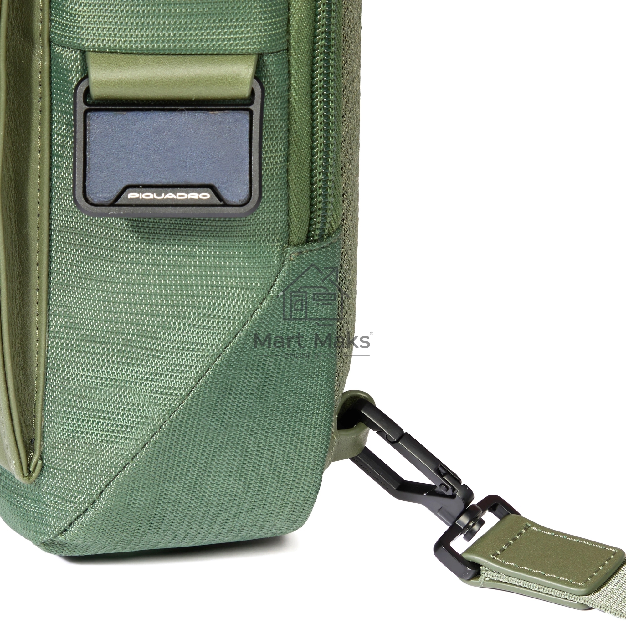 Рюкзак слинг мужской Piquadro Orion CA6625S136/VE хаки ткань/натур.кожа