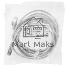 Патч-корд ExeGate FTP-RJ45-RJ45-C5e-CU-3M-GY, FTP, cat.5e, 3м, медь, серый