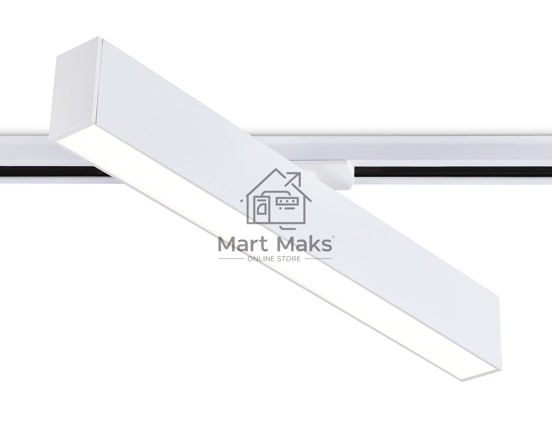 Трековый однофазный светильник Ambrella light GL6772 WH белый LED 24W 4200K 600*22*48