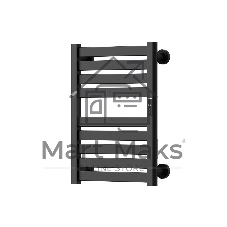 Полотенцесушитель дизайнерский электрический BAU Elite Elegant Black 60х45, подключение справа, черн