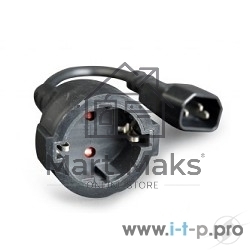Кабель Удлинительный кабель питания Gembird/Cablexpert,C14 - евро-розетка, PC-SFC14M-01
