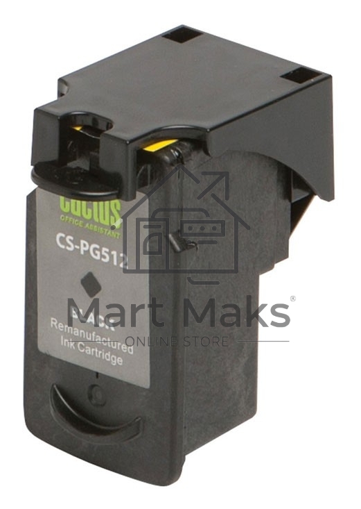 Картридж струйный Cactus CS-PG512 черный (14 мл) для Canon Pixma iP2700/MP240/MP250/MP260/MP270/MP272/MP280/MP480/MP490/MP492/MP495/MX320/MX330/MX340/MX350