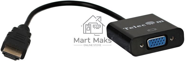 Переходник Telecom Кабель-переходник (TA558) HDMI(M) -> VGA(F) 6937510859436 /6926123463055 