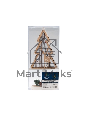 Деревянная фигурка с подсветкой 