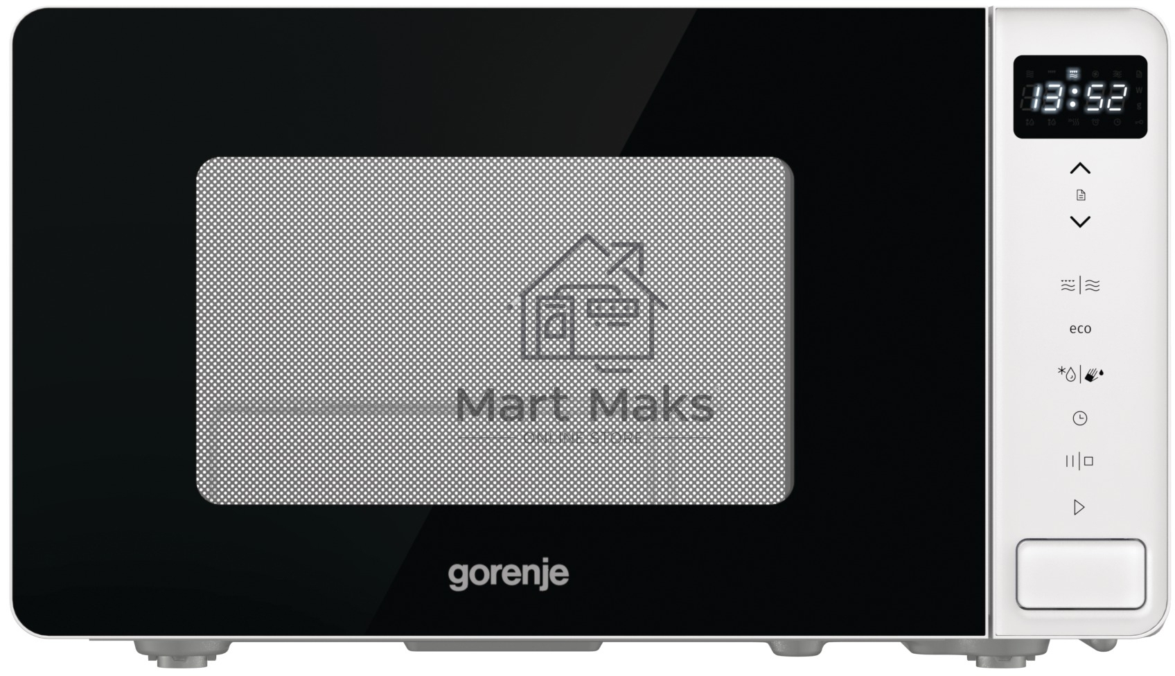 Микроволновая печь Gorenje MO20S4W белый, 20 л, 800 Вт, переключатели - сенсор