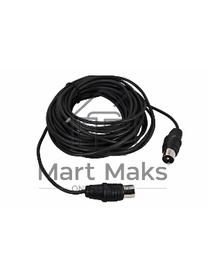 ВЧ кабель Rexant ТВ штекер - ТВ штекер, длина 3 метра, черный