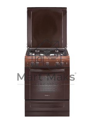 Плита газовая Gefest ПГ 6100-01 0001 коричневый, конфорок 4 шт, духовка 52 л, 60 см x 85 см x 60 см