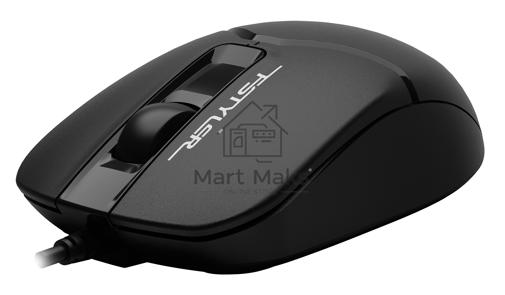 Мышь проводная A4Tech Fstyler FM12S черный, 1200 dpi, USB, кнопки - 3