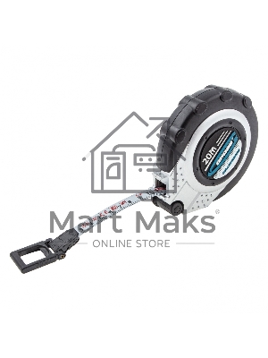 Рулетка геодезическая GROSS 20 м х 13 мм, закр. корп., металл. лента, нейлон, двуст. шкала 31251