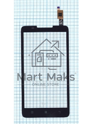 Сенсорное стекло (тачскрин) для Lenovo A766 черное