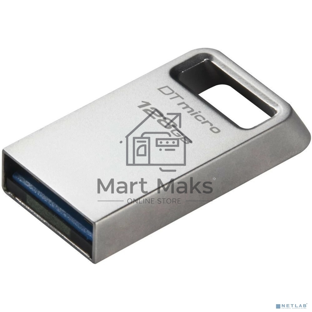 Флешка USB R/W R/W Kingston 128Gb DataTraveler Micro DTMC3G2/128GB USB3.0 серебристый