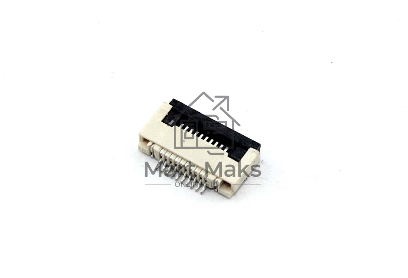 Разъем FPC Flip-Lock 0510-10RLGF 10 pin высота 1мм шаг 0,5мм