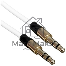 Кабель Cablexpert аудио 90˚ CCAB-01-35MML-1MW, 3.5 Jack (M)/3.5 Jack (M), белый, 1м, блистер