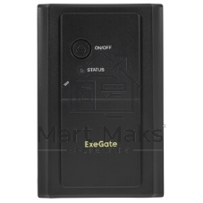 Источник бесперебойного питания ExeGate EX292798RUS SpecialPro UNB-1500.LED.AVR.2SH.3C13.USB 1500VA/950W, LED, AVR, 2*Schuko+3*C13,USB,съемн.кабель, металлический корпус, черный