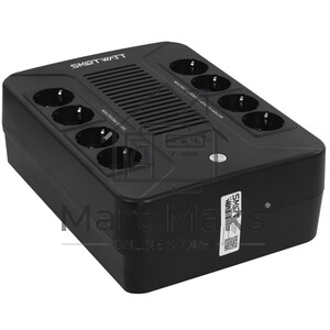 Источник бесперебойного питания UPS SAFE PRO 650, Li-AS, Br, 600/360 ВА/Вт, LED, USB, RJ11/45, SCHUKOx8, 1*7 Ач