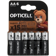 Элемент питания алкалиновый AA/LR6 (блист. 4шт) Basic Opticell 5051001