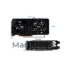 Видеокарта Palit RTX 5060 DUAL NV RTX 5060 8Gb 128bit GDDR7 2280/28000/HDMIx1/DPx3/HDCP Ret NE75060019P1-Gb2063D PCI-E 5.0