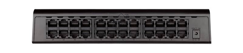 Коммутатор D-Link DES-1024A/E1B, 24-port UTP 10/100Mbps Auto-sensing, Stand-alone, Unmanaged
