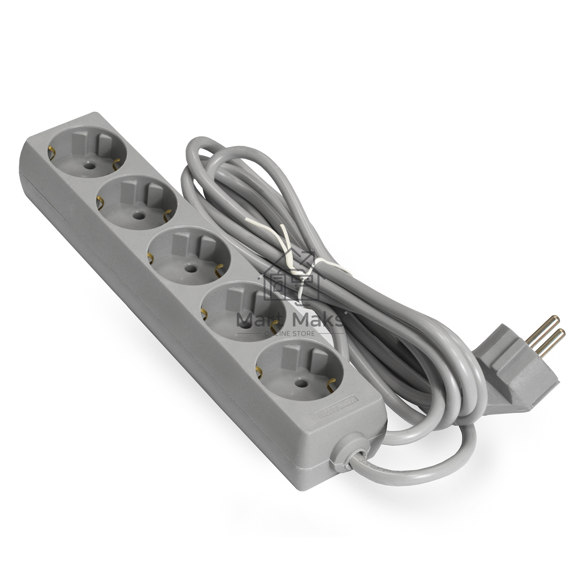 Сетевой фильтр ExeGate EX285826RUS ECE-5-5G (5 евророзетки с заземлением, 5м, серый)