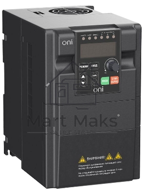 Преобразователь частоты A150 380В 3ф 2.2кВт 6А встроенный торм. модуль ONI A150-33-22NT