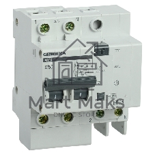 Выключатель автоматический дифференциального тока 2п 50А 300мА АД12 GENERICA IEK MAD15-2-050-C-300