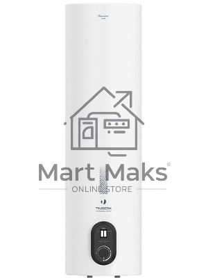 Водонагреватель Timberk SWH RS7 40 V Накопительный 40л, 2 кВт, круглый, супер-узкий, все внутри нержавейка, Ø 950хØх290 (мм), 11,6 кг, Белый
