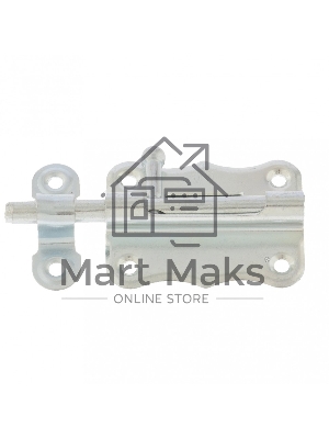 Задвижка накладная ЗТ-2-60, цинк, 5шт. (Металлист) Россия