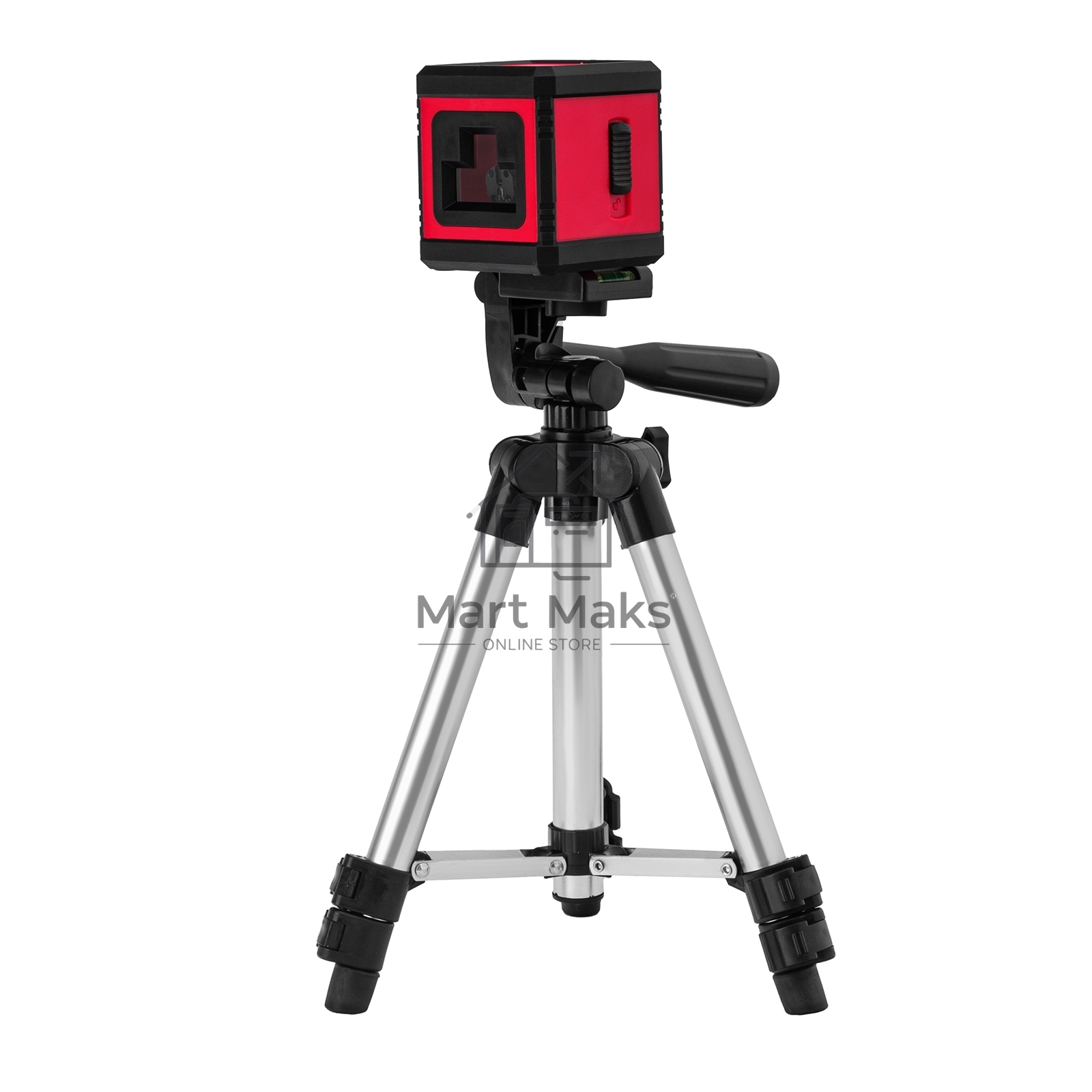 Лазерный уровень XQB RED Pro SET, 10 м, красный луч, батарейки, штатив MTX
