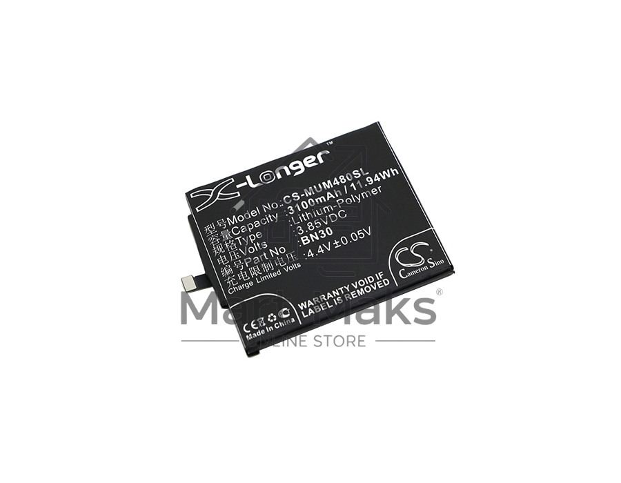 Аккумулятор CameronSinoCS-MUM480SL BN30 для Xiaomi Redmi 4A3.85V / 3100mAh / 11.94Wh