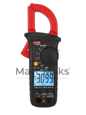 Токоизмерительные клещи UT200B+ переменный ток (600А); Напряжение постоянного/переменного тока (600 В), сопротивление (3 МОм); Емкость