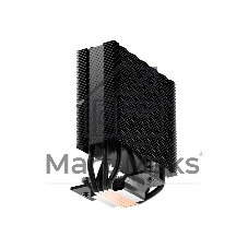 Кулер для процессора PCCooler RT400 Digital BK (230W, 4-pin PWM, LED temp., 152mm, Al/Cu, 4x6mm, 1x120мм, 73.32CFM, 34.9dBA, 2200RPM, S: 1851/1700/1200/115X, AM5/AM4, черный)