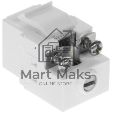 Модуль Keystone, TV-розетка, винтовое соединение, белый