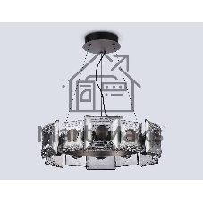 Светильник Ambrella light LH31024 GR/SM серый/дымчатый 56W 3000K D570*150
