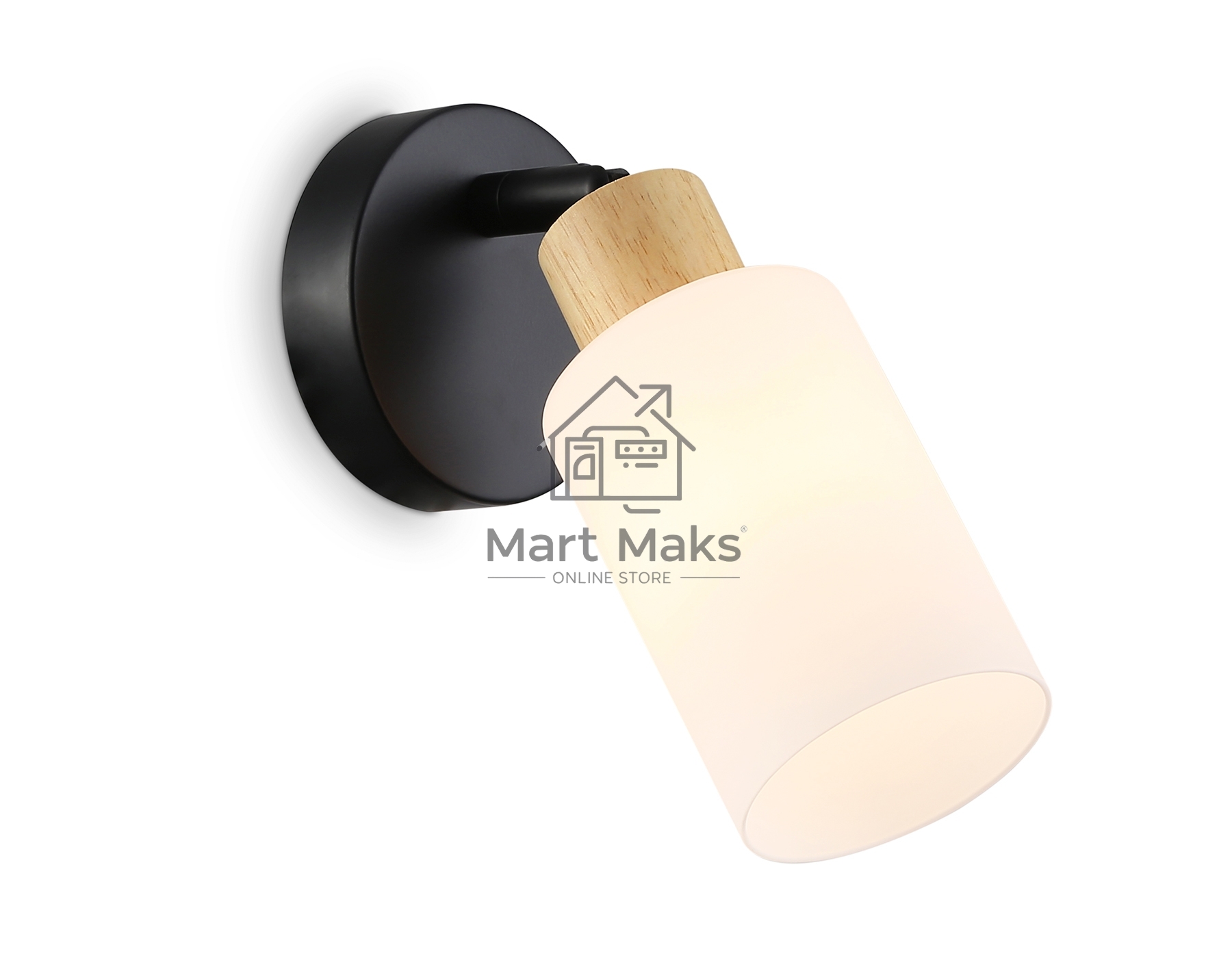 Светильник Ambrella light TR8720 BK/WD черный/дерево E14 max 60W 175*100*160