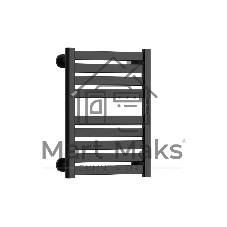 Полотенцесушитель дизайнерский электрический BAU Elite Elegant Black 60х45, подключение справа, черн