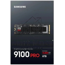Накопитель SSD Samsung M.2 2280 8TB 9100 PRO черный Client SSD PCIe Gen5x4 with NVMe, 14800/13400, MTBF 1.5M, 3D NAND, 8192MB, 4800TBW, 0,33DWPD