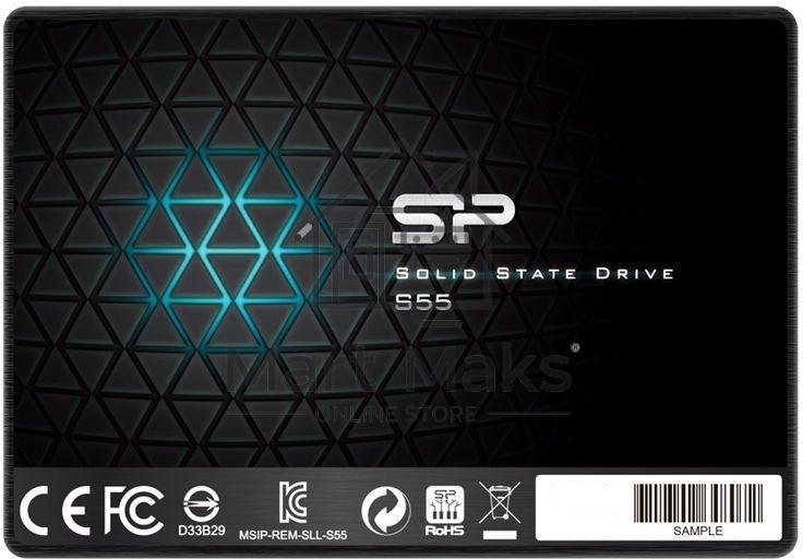 Накопитель SSD SiliconPower Slim S55, 240Gb, SATA, 2.5