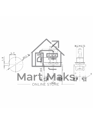 Тумблер 250V 15А (4c) ON-OFF двухполюсныйRexant