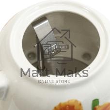 Чайник электрический Galaxy Line GL 0506, белый, керамика