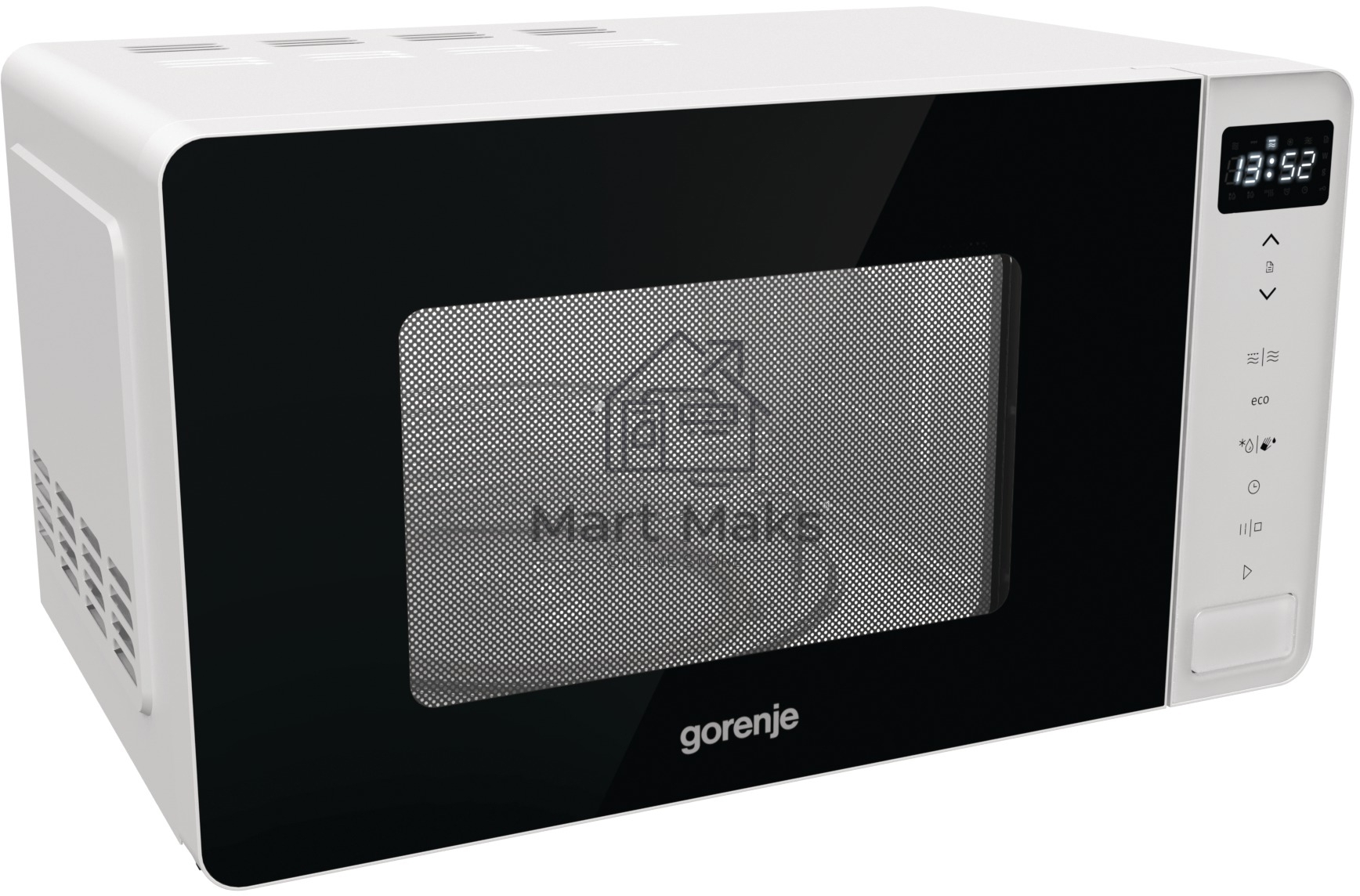 Микроволновая печь Gorenje MO20S4W белый, 20 л, 800 Вт, переключатели - сенсор