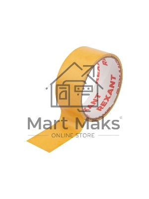 Двухсторонний скотч Rexant, полипропиленовая основа, 38 мм, ролик 5 м