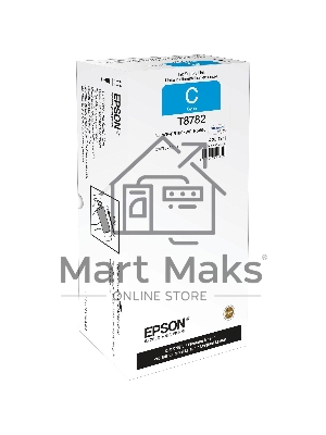 Картридж струйный Epson C13T878240 голубой (50000 стр. 425.7 мл) для WorkForce WF-R5190DTW WF-R5190, WF-R5690DTWF WF-R5690