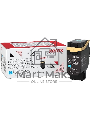 Картридж лазерный стандартный, синий Xerox VLC410/415 (2000 страниц)/Cyan Standard Capacity Toner Cartridge, Xerox VLC410/415 (2,000 Pages)