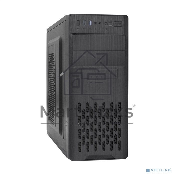 Компьютерный корпус Miditower ExeGate CP-606U-AB600 (ATX, AB600 с вент. 8см, 1*USB+1*USB3.0, аудио)