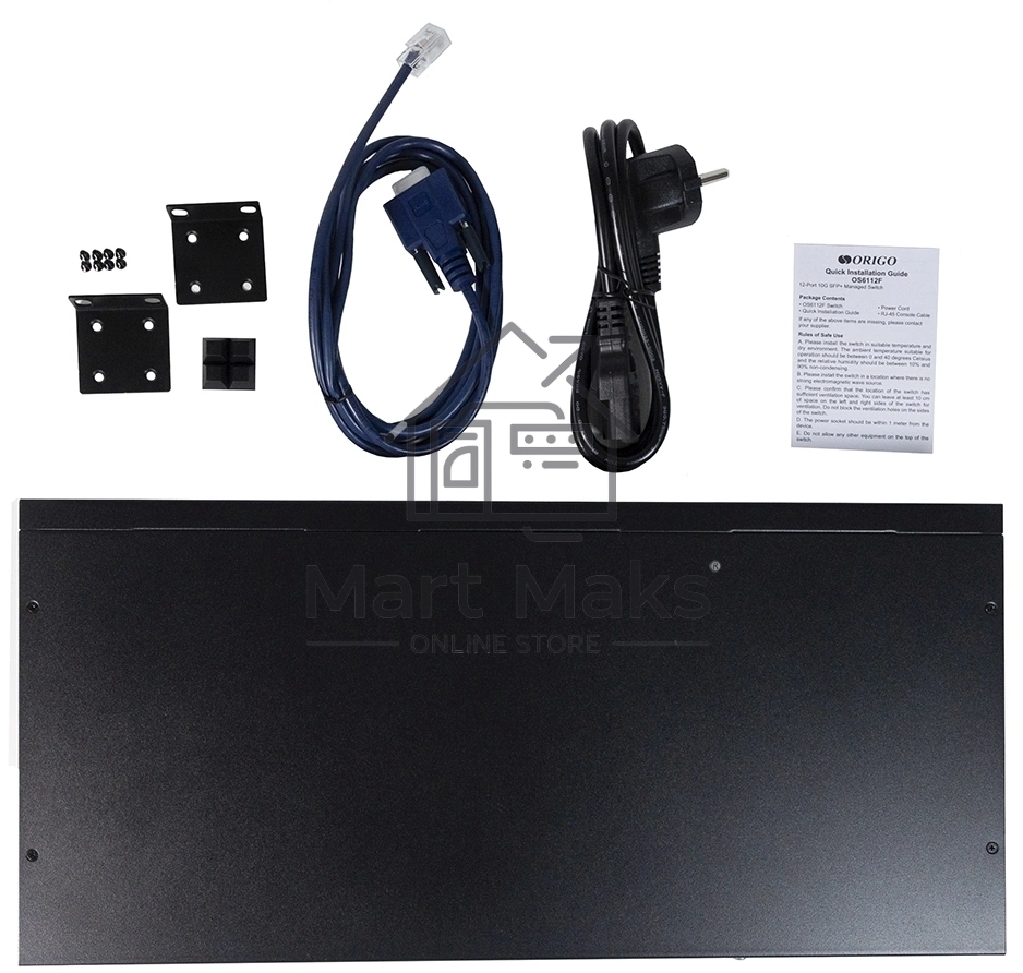 Коммутатор Managed L3 Switch 12x10GBase-X SFP+, RJ45 Console