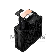 Кулер для процессора PCCooler RT400 Digital BK (230W, 4-pin PWM, LED temp., 152mm, Al/Cu, 4x6mm, 1x120мм, 73.32CFM, 34.9dBA, 2200RPM, S: 1851/1700/1200/115X, AM5/AM4, черный)