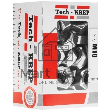 Гайка Tech-Krep DIN934 шестигранная оцинк. М10 (50 шт) - коробка с ок. 105249