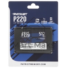Накопитель SSD Patriot P220, 512Gb, SATA III, 2.5