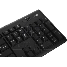 Комплект клавиатура+мышь Logitech MK270 беспроводной, USB, 1000 DPI, чёрный (неоригинальная гравировка)