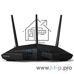 Маршрутизатор Tenda AC18 AC1900 Двухдиапазонный, гигабитный Wi-Fi маршрутизатор (профессиональный)
